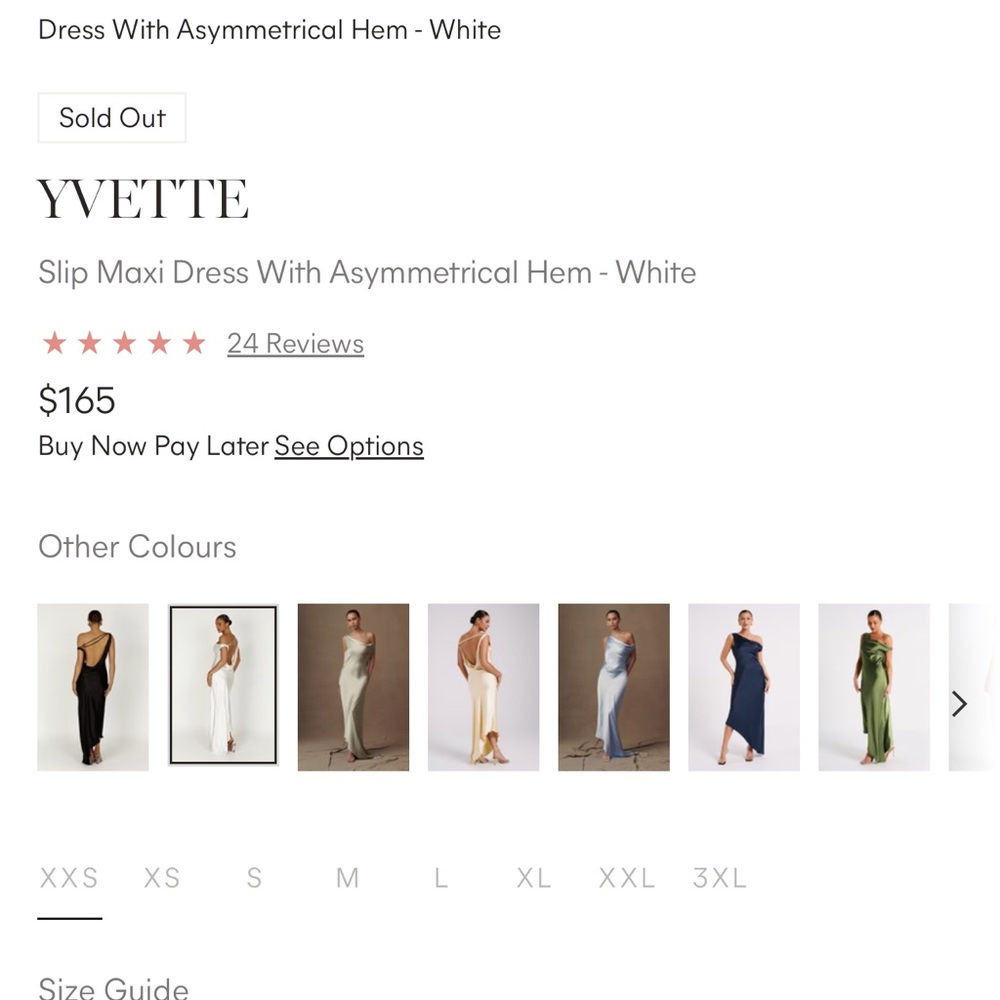 *SOLD* Meshki Yvette Satin Dress - Picture 4 of 4